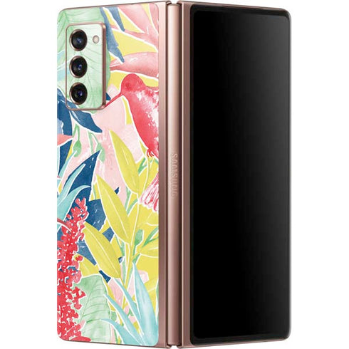 Spring Bird of Paradise Galaxy Z Fold2 5G Skin