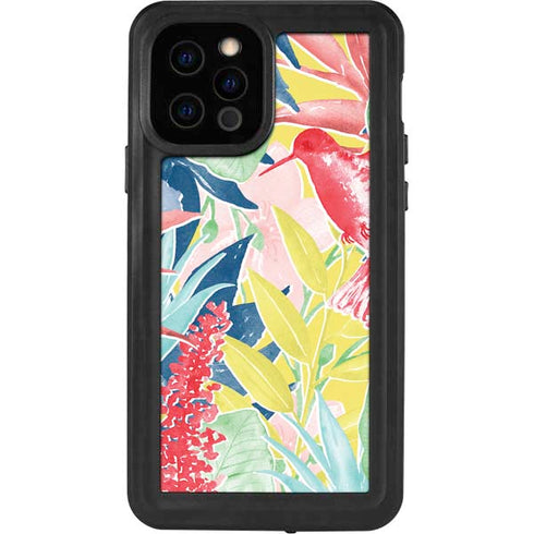Spring Bird of Paradise iPhone 12 Pro Waterproof Case