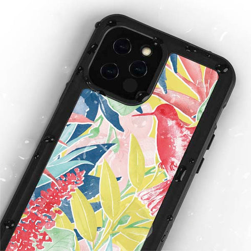 Spring Bird of Paradise iPhone 12 Pro Waterproof Case