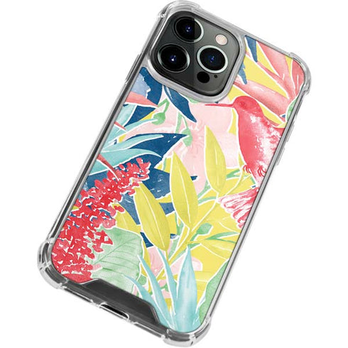 Spring Bird of Paradise iPhone 15 Pro Clear Case