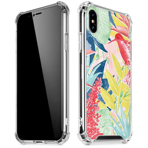 Spring Bird of Paradise iPhone XS Max Clear Case