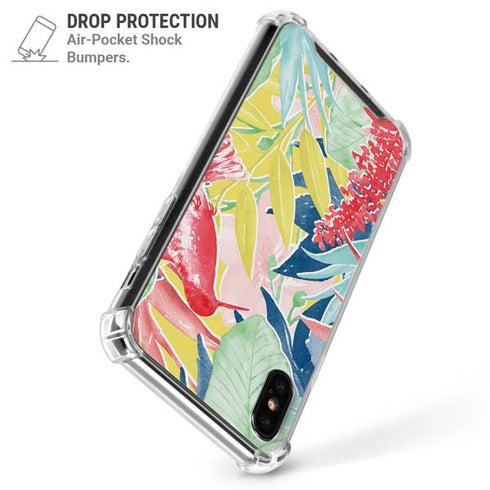 Spring Bird of Paradise iPhone XS Max Clear Case