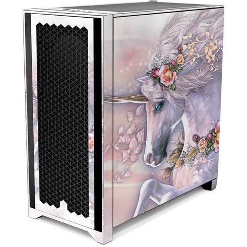 Laurie Prindle Spring Flight Unicorn Corsair 4000D Tempered Glass Mid-Tower ATX Case Skin