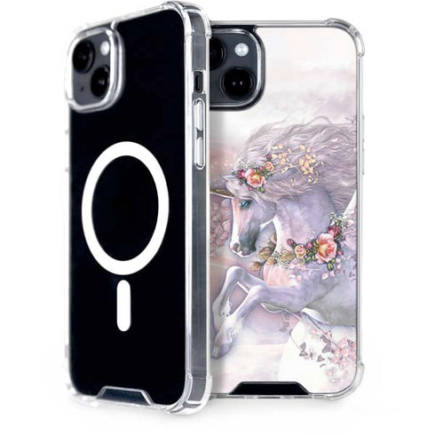 Spring Flight Unicorn by Laurie Prindle iPhone 15 Plus MagSafe Case