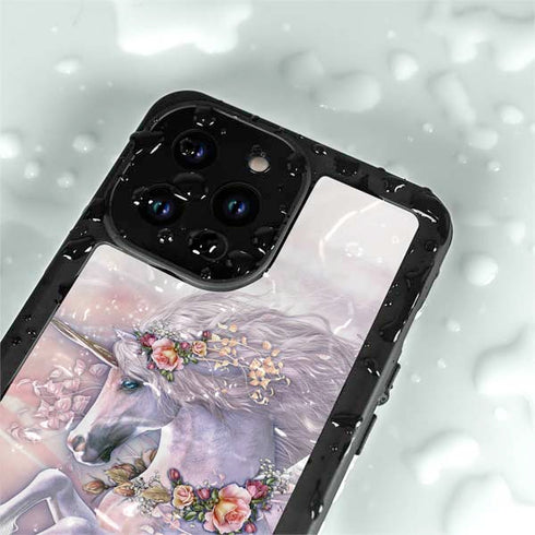 Laurie Prindle Spring Flight Unicorn iPhone 14 Pro Waterproof Case