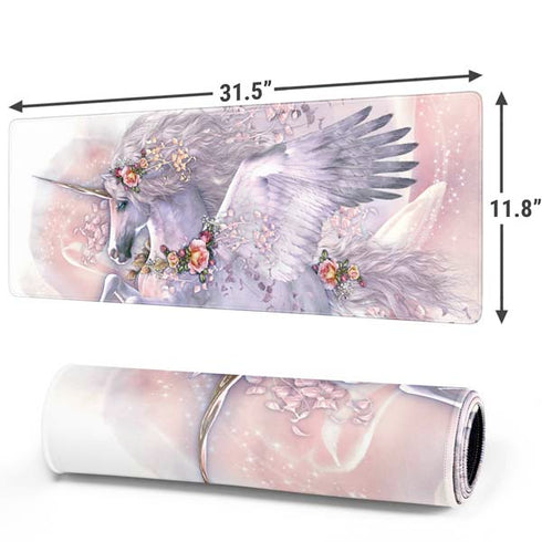 Spring Flight Unicorn by Laurie Prindle Gaming Mouse Pad