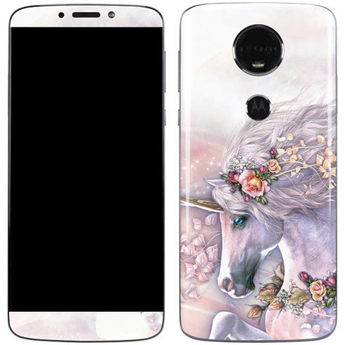 Laurie Prindle Spring Flight Unicorn Moto E5 Plus Skin