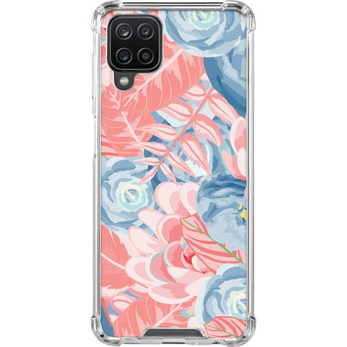 Spring Floral Galaxy A12 Clear Case
