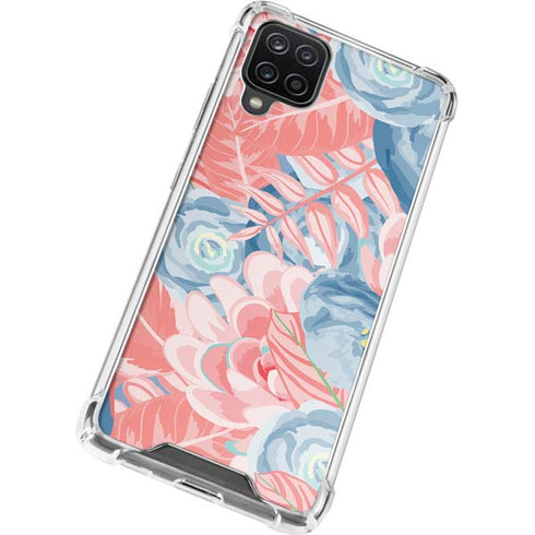 Spring Floral Galaxy A12 Clear Case