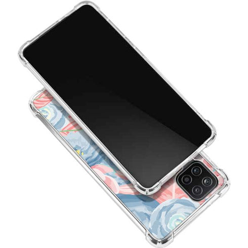 Spring Floral Galaxy A12 Clear Case