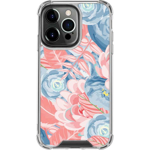 Spring Floral iPhone 15 Pro Clear Case