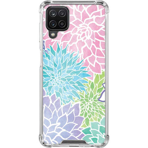 Spring Flowers Galaxy A12 Clear Case