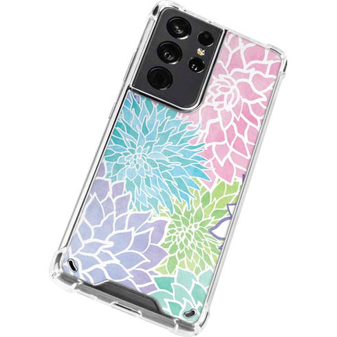 Spring Flowers Galaxy S21 Ultra 5G Clear Case