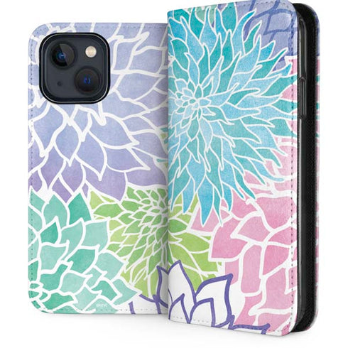 Spring Flowers iPhone 14 Plus Folio Case