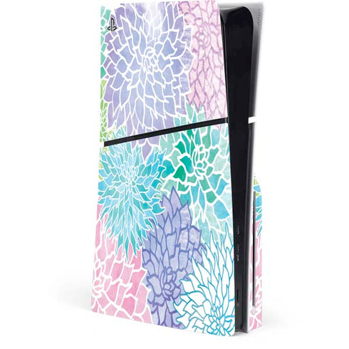 Spring Flowers PS5 Slim Disk Console Skin