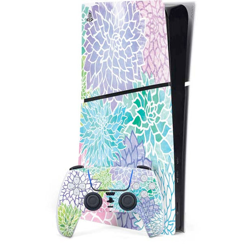 Spring Flowers PS5 Slim Digital Edition Console Skin