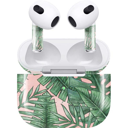 Spring Palm Leaves Apple AirPods (3rd Gen 2021) Skin