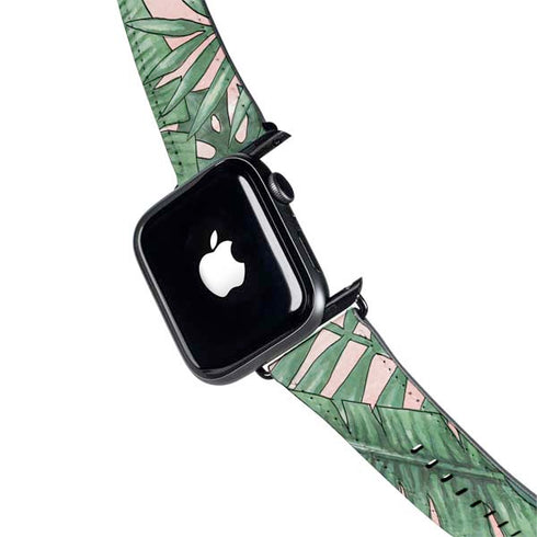 Spring Palm Leaves Apple Watch Band 42-44mm