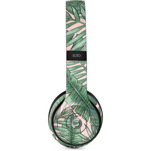 Spring Palm Leaves Beats Solo 2 Wired Skin