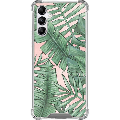 Spring Palm Leaves Galaxy A14 5G Clear Case
