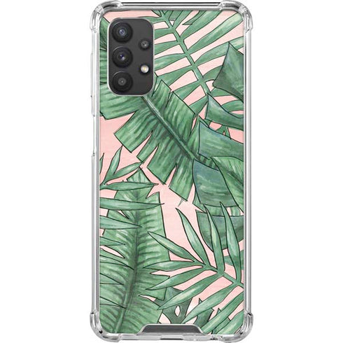 Spring Palm Leaves Galaxy A32 5G Clear Case