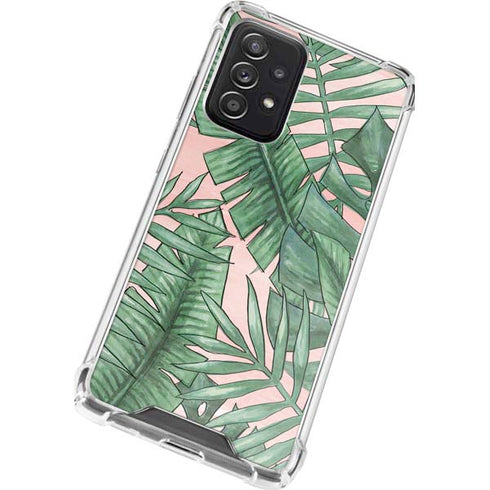Spring Palm Leaves Galaxy A52 5G Clear Case