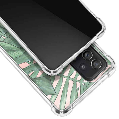 Spring Palm Leaves Galaxy A52 5G Clear Case