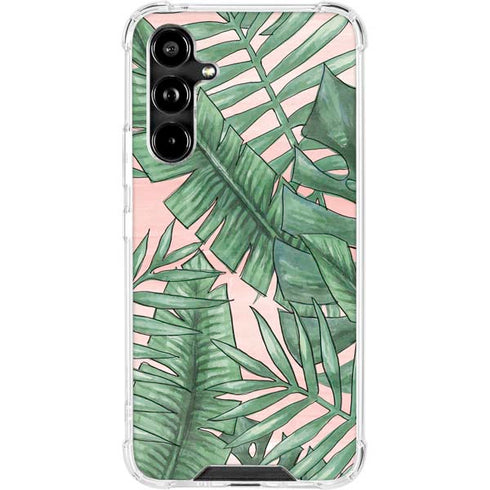 Spring Palm Leaves Galaxy A54 5G Clear Case