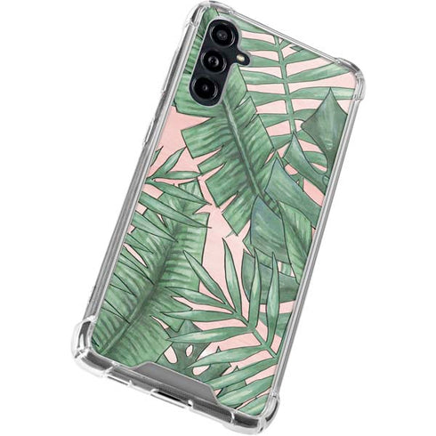 Spring Palm Leaves Galaxy A54 5G Clear Case