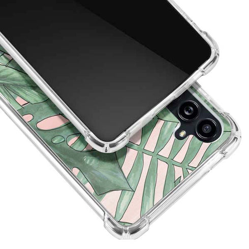 Spring Palm Leaves Galaxy A54 5G Clear Case