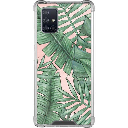 Spring Palm Leaves Galaxy A71 5G Clear Case