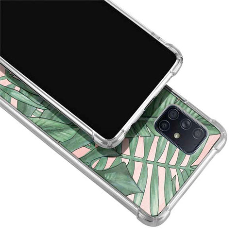 Spring Palm Leaves Galaxy A71 5G Clear Case