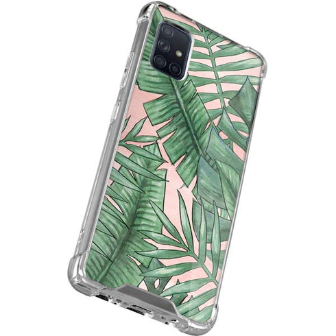 Spring Palm Leaves Galaxy A71 5G Clear Case