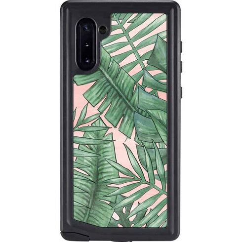 Spring Palm Leaves Galaxy Note 10 Waterproof Case