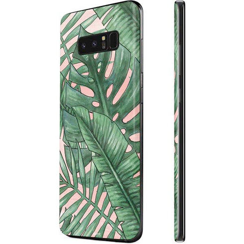 Spring Palm Leaves Galaxy Note 8 Skin