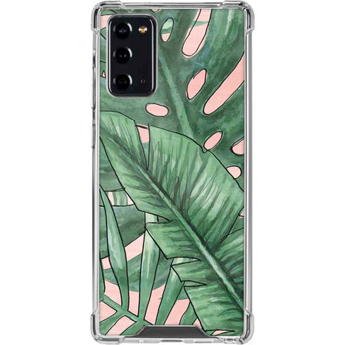 Spring Palm Leaves Galaxy Note20 5G Clear Case