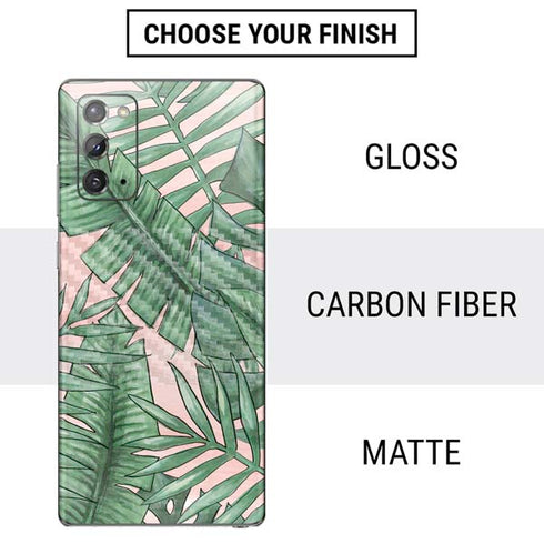 Spring Palm Leaves Galaxy Note20 5G Skin