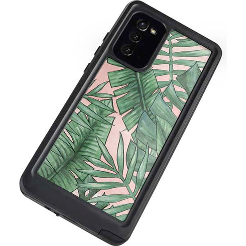 Spring Palm Leaves Galaxy Note20 5G Waterproof Case