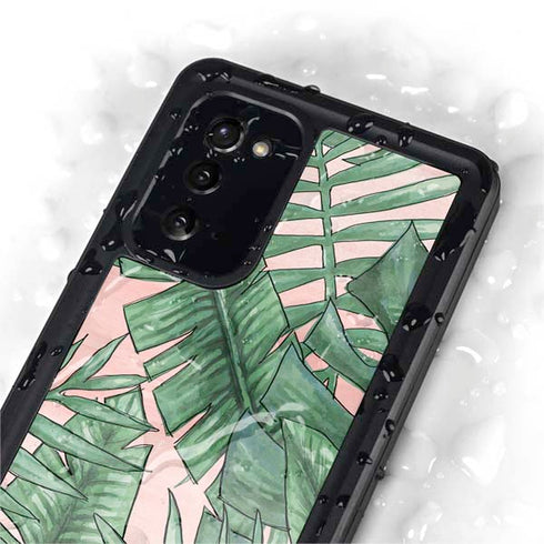 Spring Palm Leaves Galaxy Note20 5G Waterproof Case