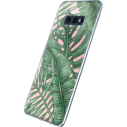 Spring Palm Leaves Galaxy S10e Skin