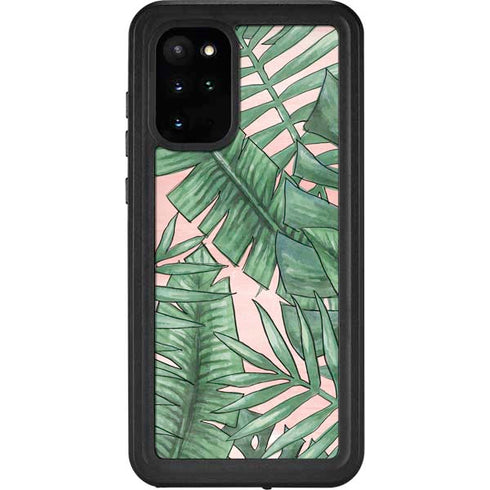 Spring Palm Leaves Galaxy S20 Plus Waterproof Case
