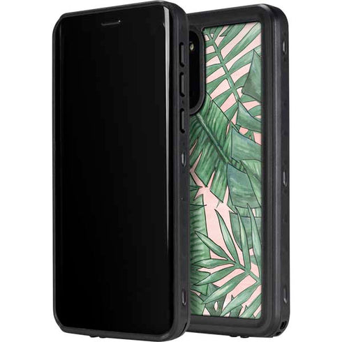 Spring Palm Leaves Galaxy S20 Plus Waterproof Case