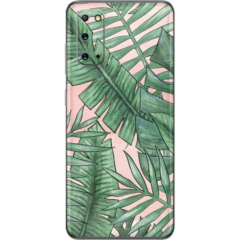 Spring Palm Leaves Galaxy S20 Skin