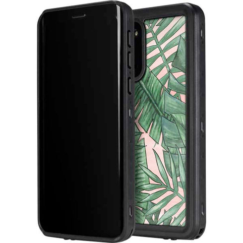 Spring Palm Leaves Galaxy S20 Waterproof Case
