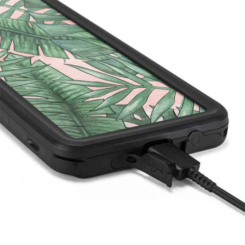 Spring Palm Leaves Galaxy S20 Waterproof Case