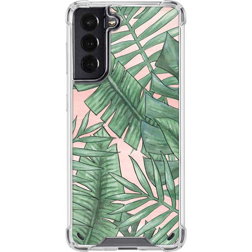 Spring Palm Leaves Galaxy S21 5G Clear Case