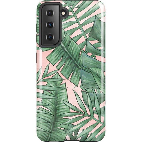 Spring Palm Leaves Galaxy S21 5G Pro Case