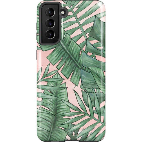 Spring Palm Leaves Galaxy S21 FE Pro Case