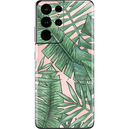 Spring Palm Leaves Galaxy S21 Ultra 5G Skin