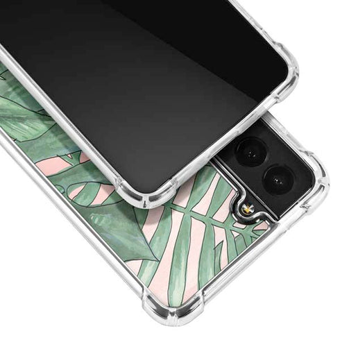 Spring Palm Leaves Galaxy S22 Clear Case